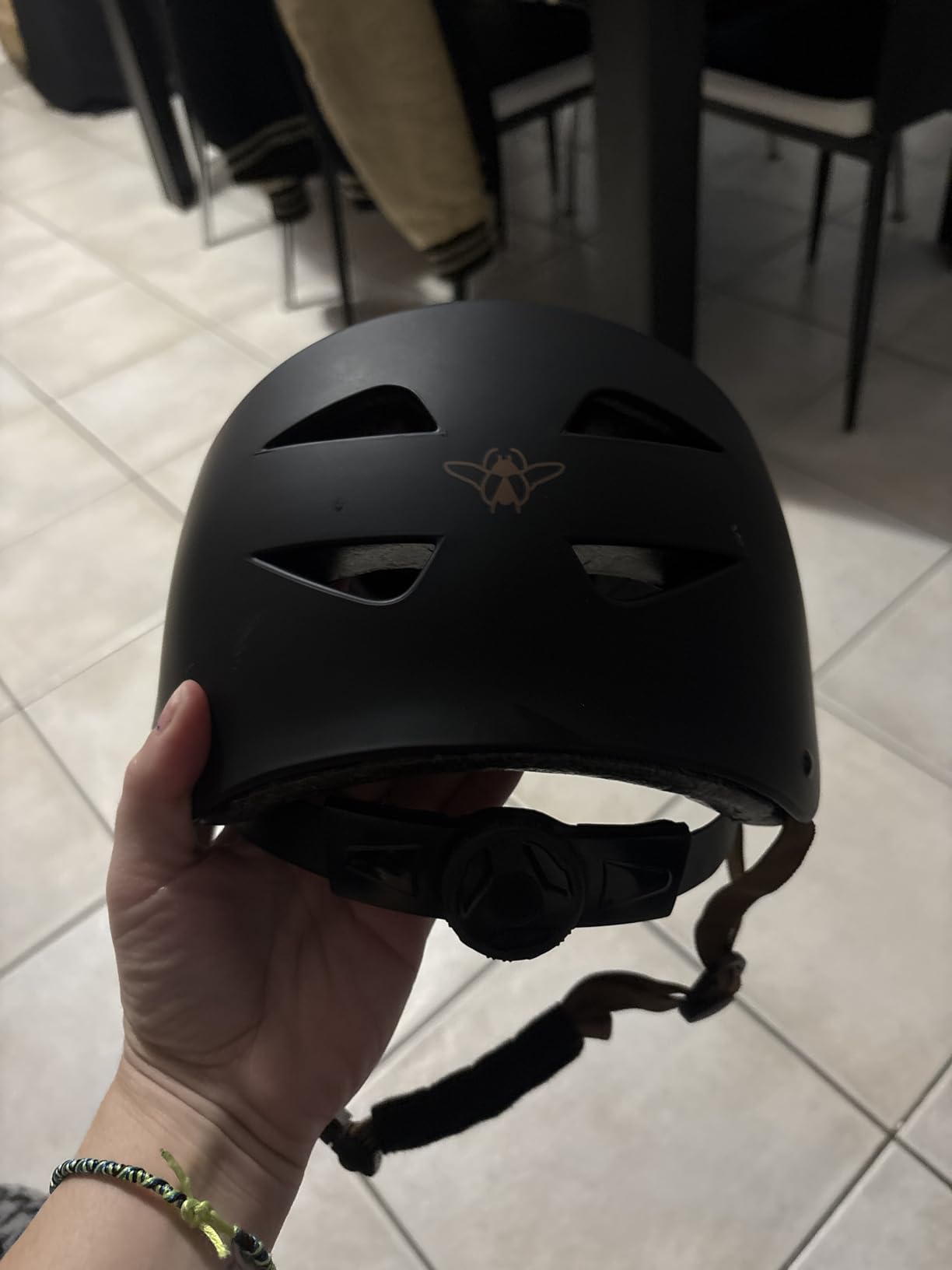CASR Classic Casque Vélo Bol Noir Urbain Réglable Certifié EPI