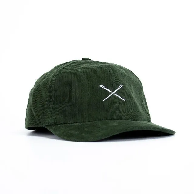 Restrap Clothing Camp Cap casquette Vert Forêt velours