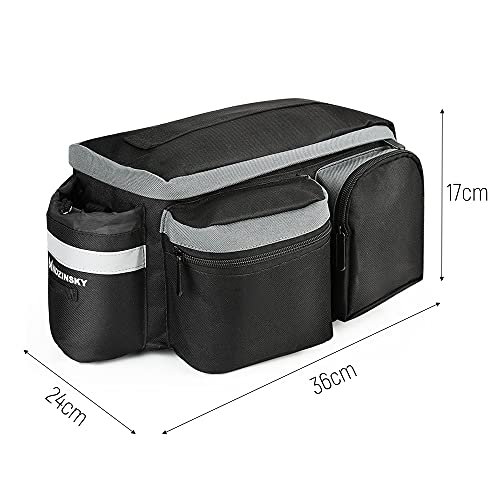 Wozinsky sacoche porte-bagages vélo étanche 6 L noire