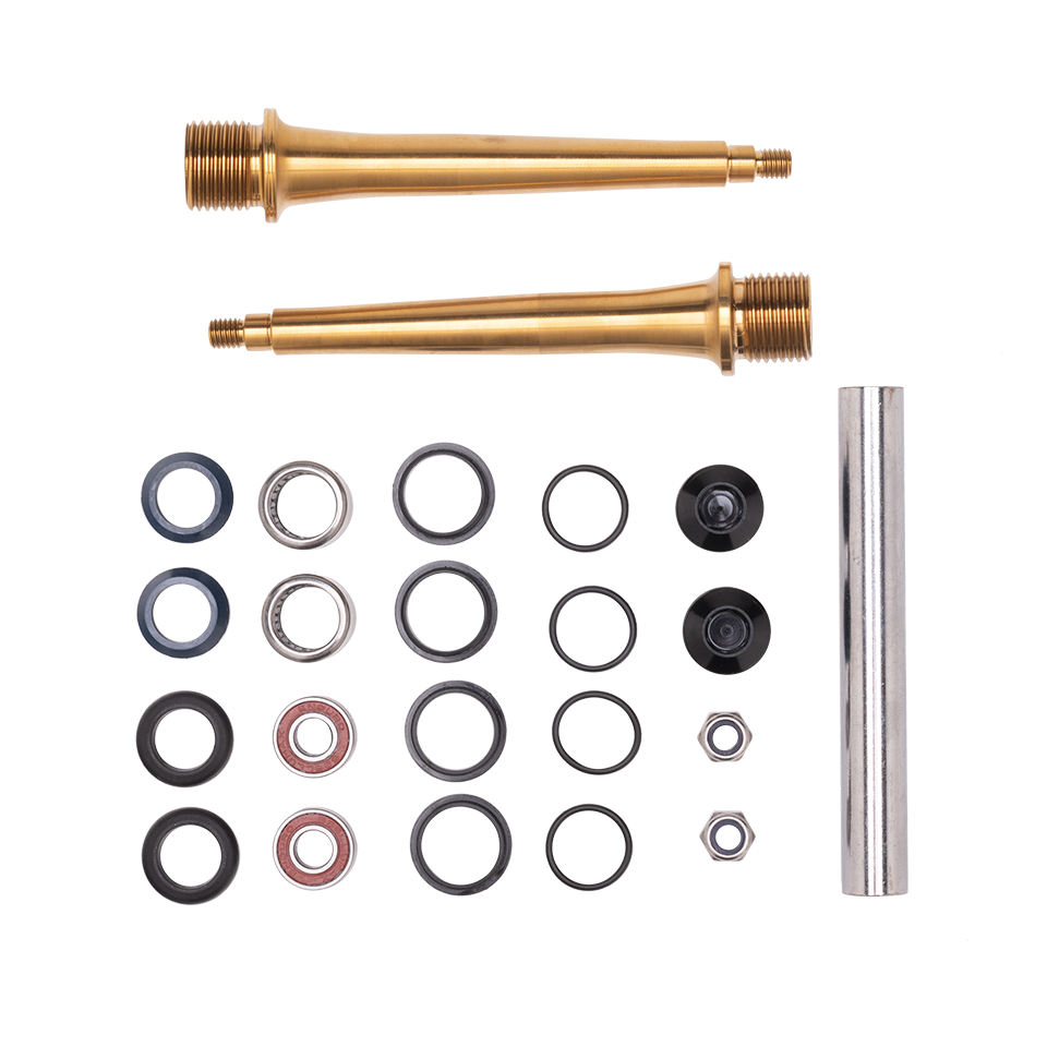 Crankbrothers Titanium Spindle kit axe titane pédales entretien