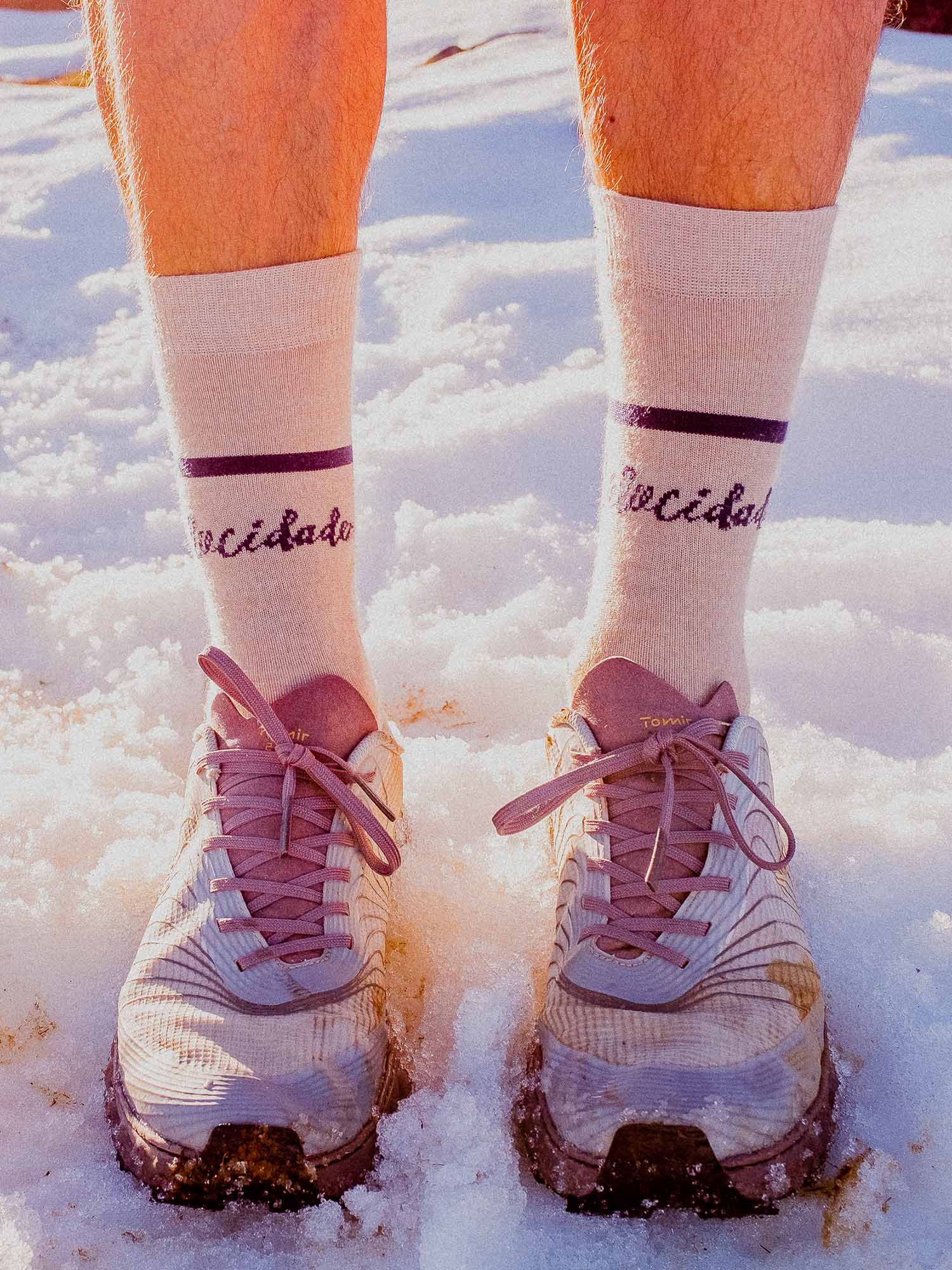 Atelier Velocidade chaussettes mérinos 2.0 beige 41-45