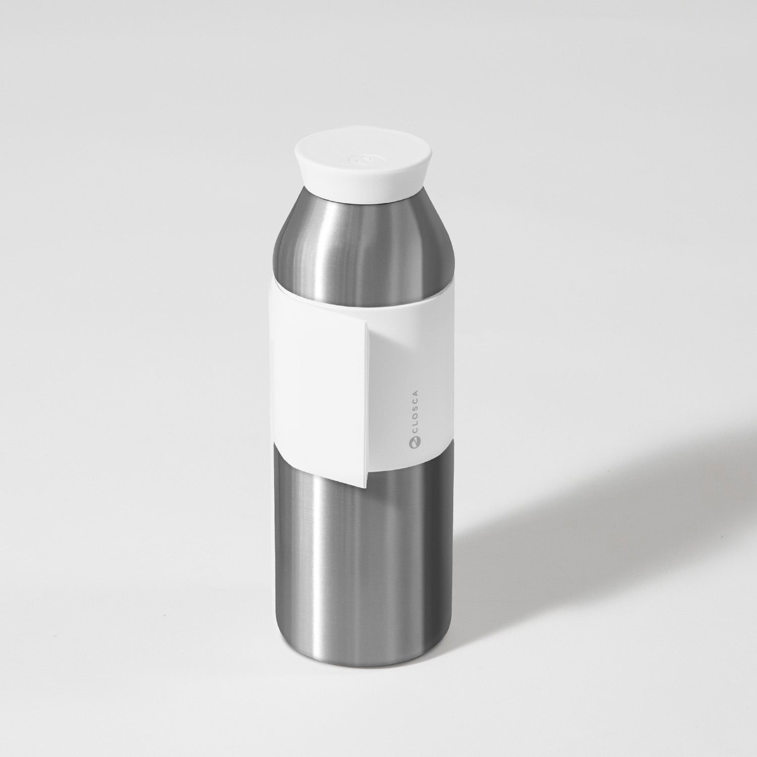 Closca Travel Gourde Isotherme Metal White 450ml 24h froid