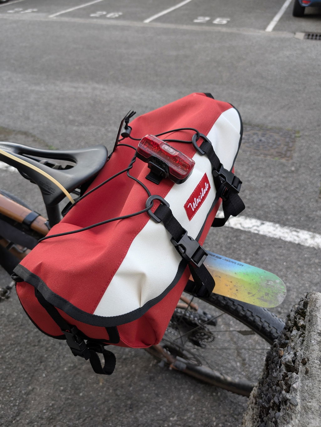 Atelier Velocidade Bivouac XXL sacoche guidon Charbon