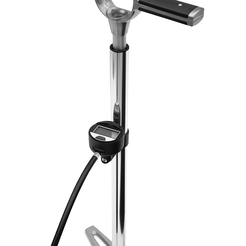 Crankbrothers Klic pompe à pied digitale argent 11 bar