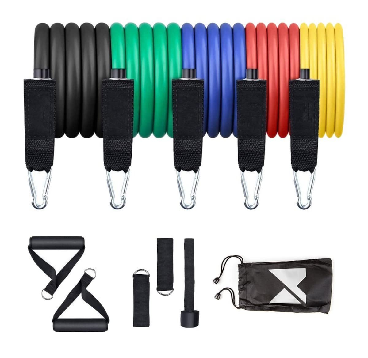 Wozinsky 5x bandes résistance fitness latex musculation