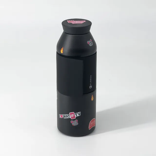 Closca Travel WATIF TV gourde isotherme 450ml stickers