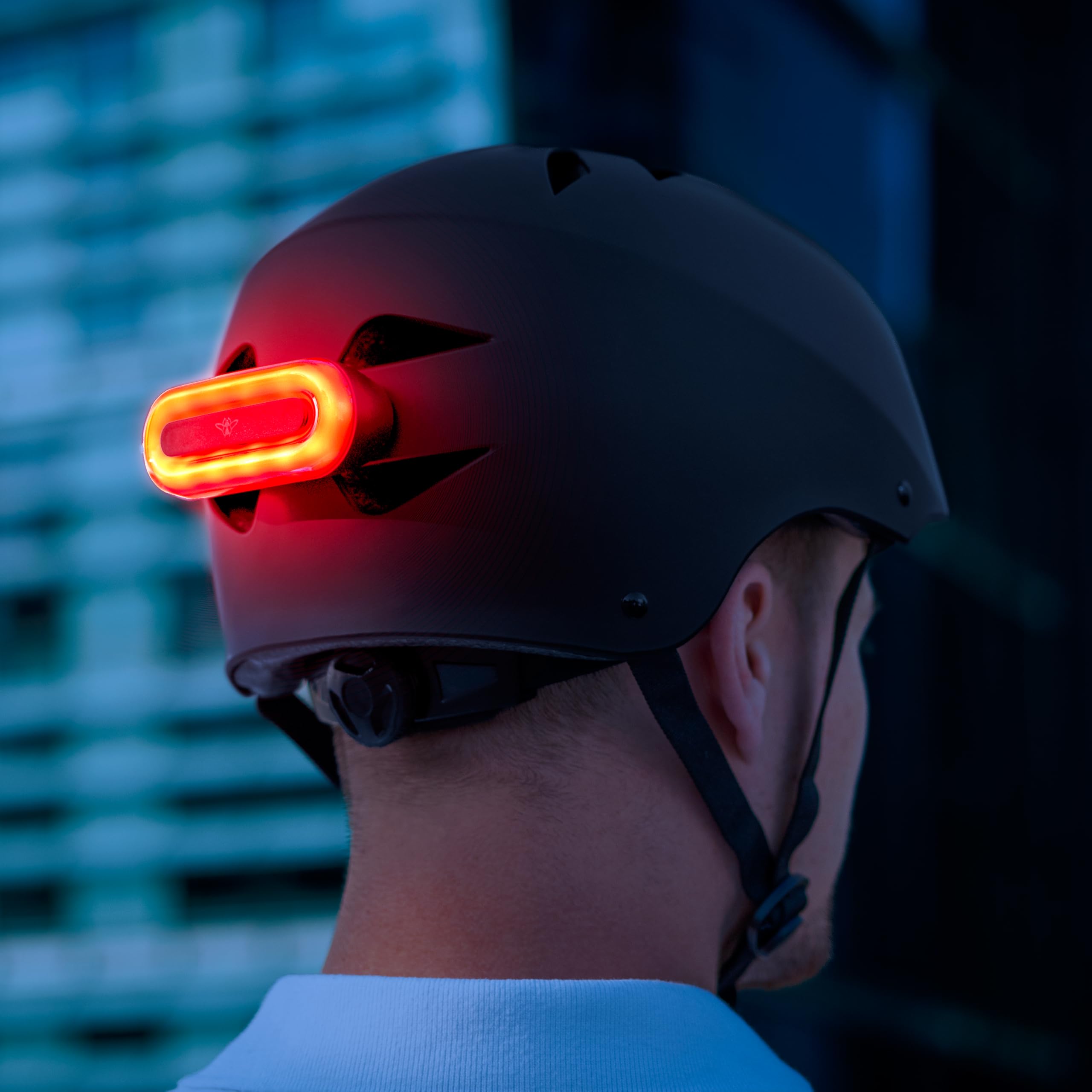 CASR Halo LED lumière casque vélo noir 14 LED USB-C