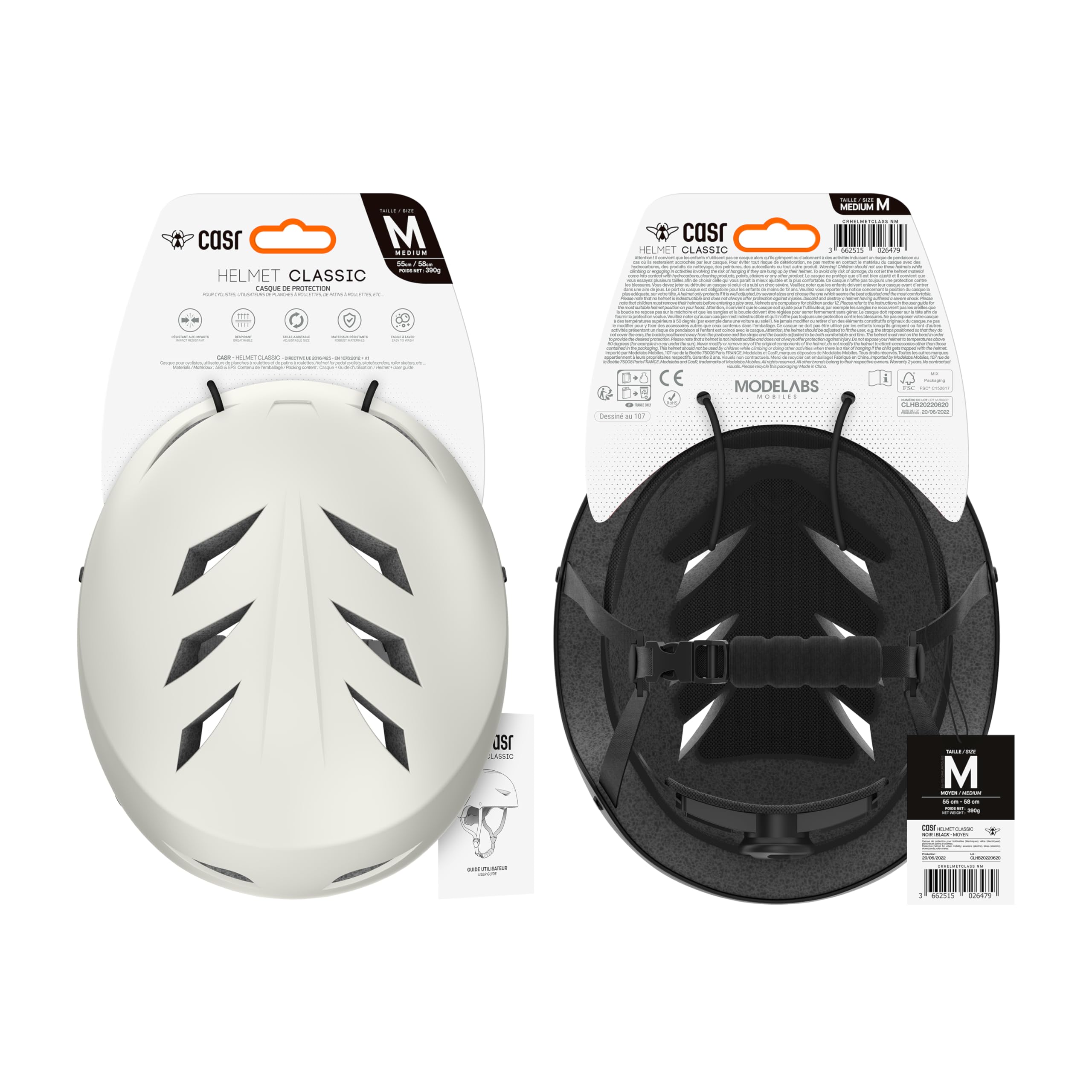 CASR Casques Casque de Protection Classique casque vélo marron
