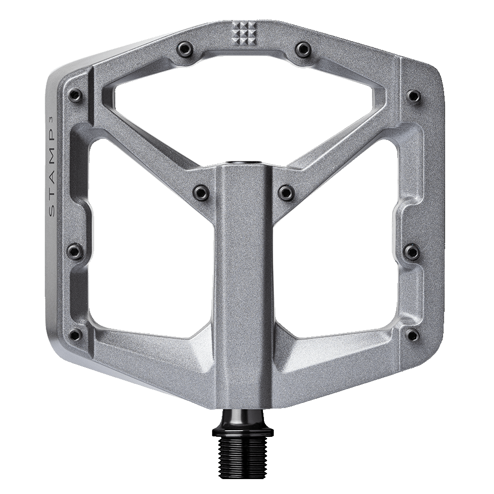 Crankbrothers Stamp 3 Large pédale plate magnésium gris