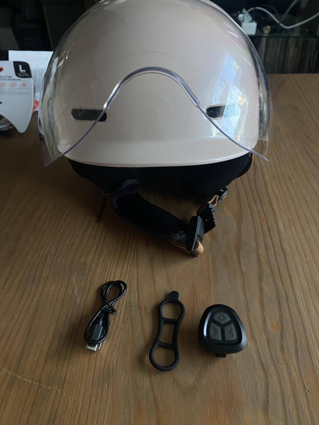 CASR Glow Casque Vélo LED Gris Taille M 55-58 cm