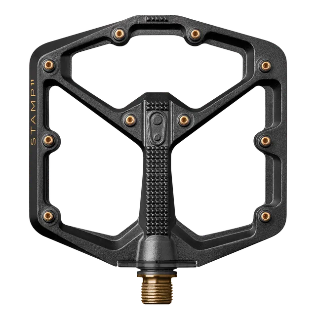 Crankbrothers Stamp 11 Large Pédales Plates Titane Noir/Or