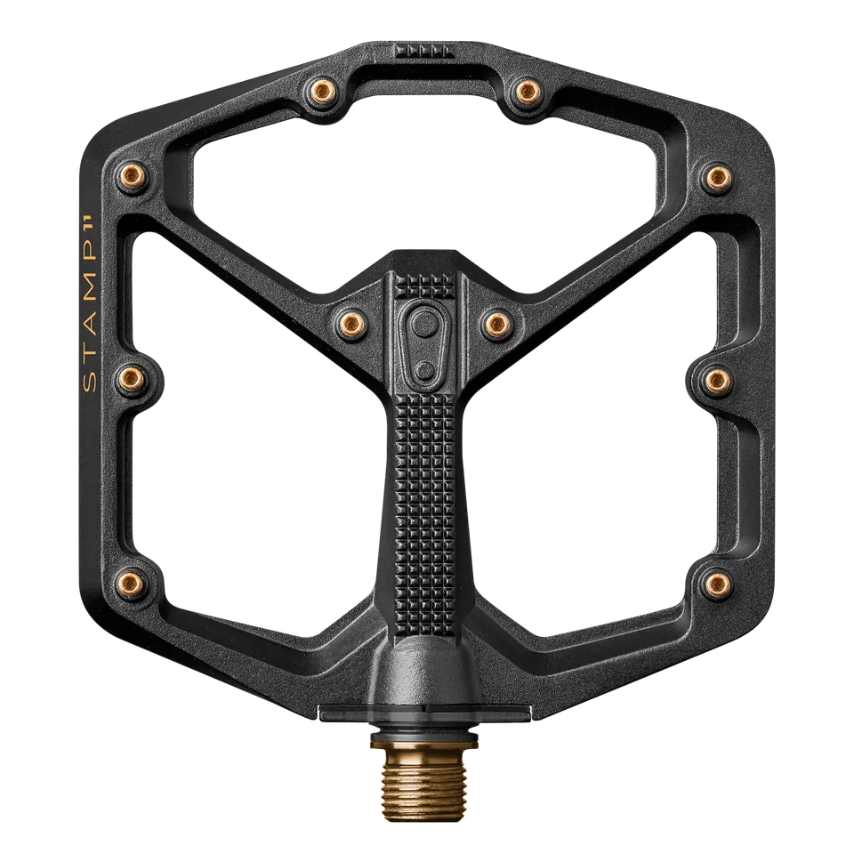Crankbrothers Stamp 11 Large Pédales Plates Titane Noir/Or