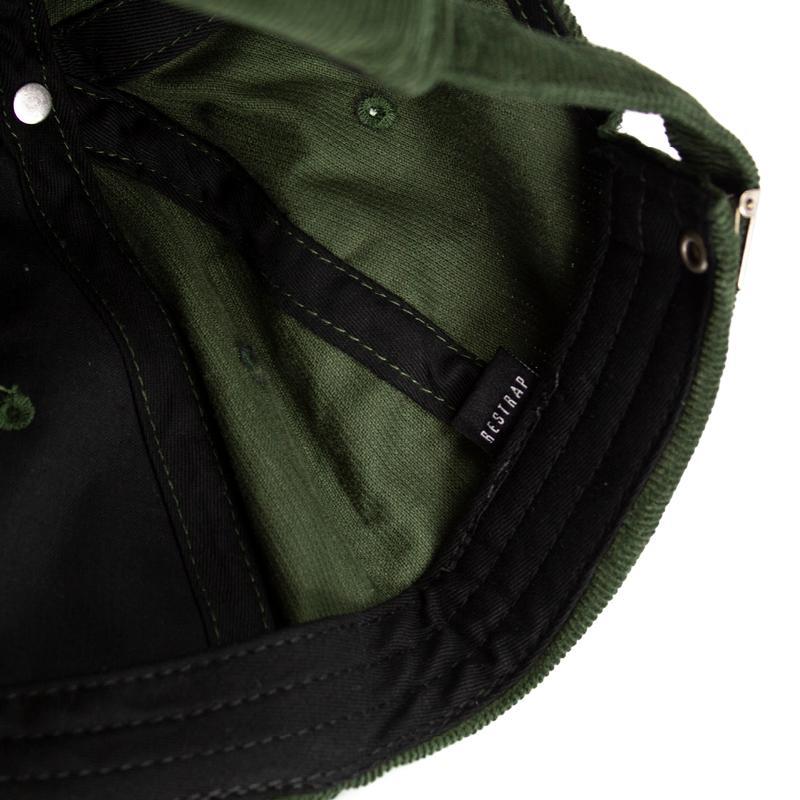 Restrap Clothing Camp Cap casquette Vert Forêt velours