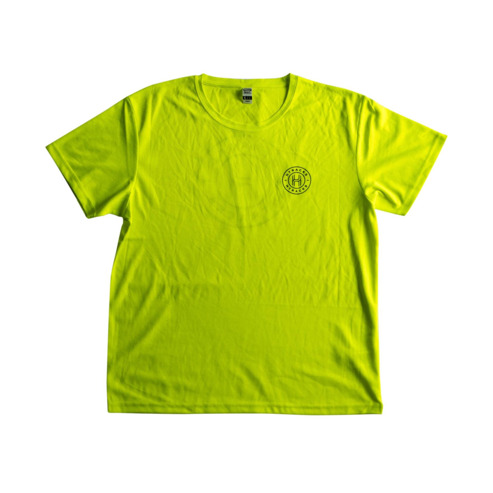 HTracks T-shirt Fluo Work polyester respirant col rond