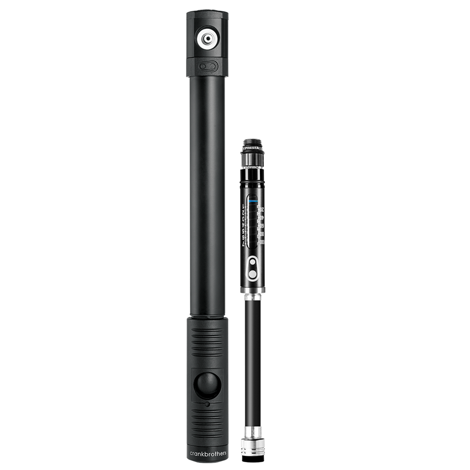 Crankbrothers Klic HP Gauge pompe vélo main manomètre Midnight