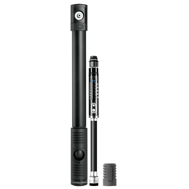 Crankbrothers Klic HP mini pompe vélo midnight manomètre