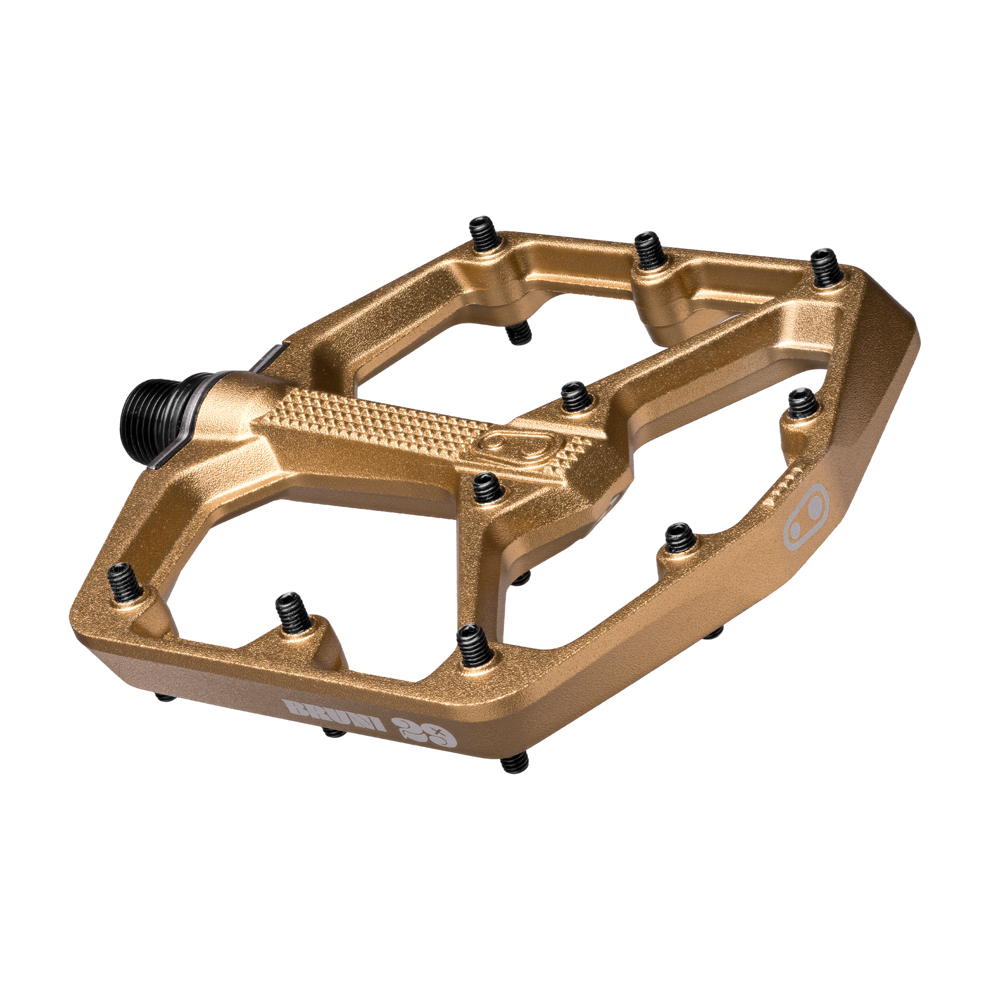 Crankbrothers Stamp 7 Large Pédales Plates Alu Bronze Édition Loïc Bruni