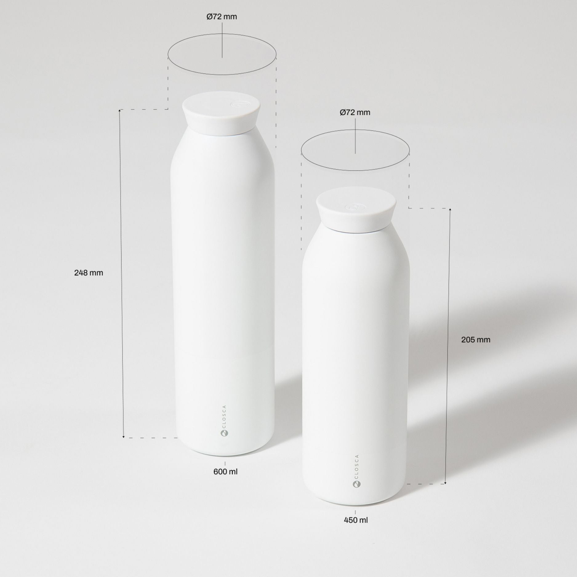Closca Thermo Bottles Minimal White gourde 450ml