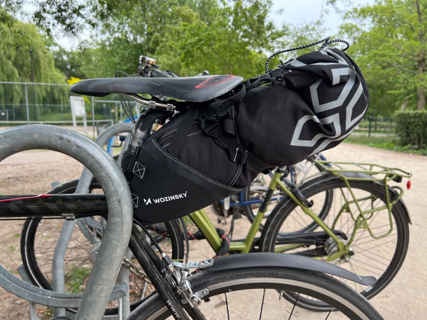 Wozinsky Sacoche Selle Vélo Étanche 12 L Noire