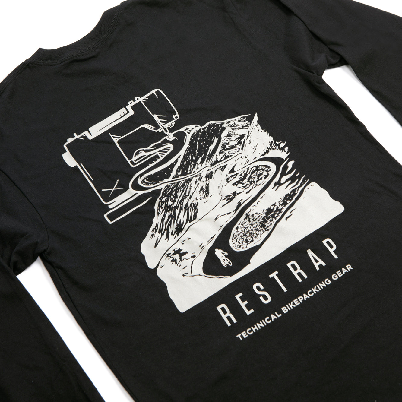 Restrap Clothing T-shirt Manches Longues Noir 100% coton
