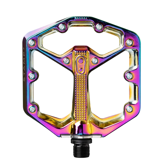 Crankbrothers Stamp 7 Small Pédales Plates Alu Oil Slick Concaves