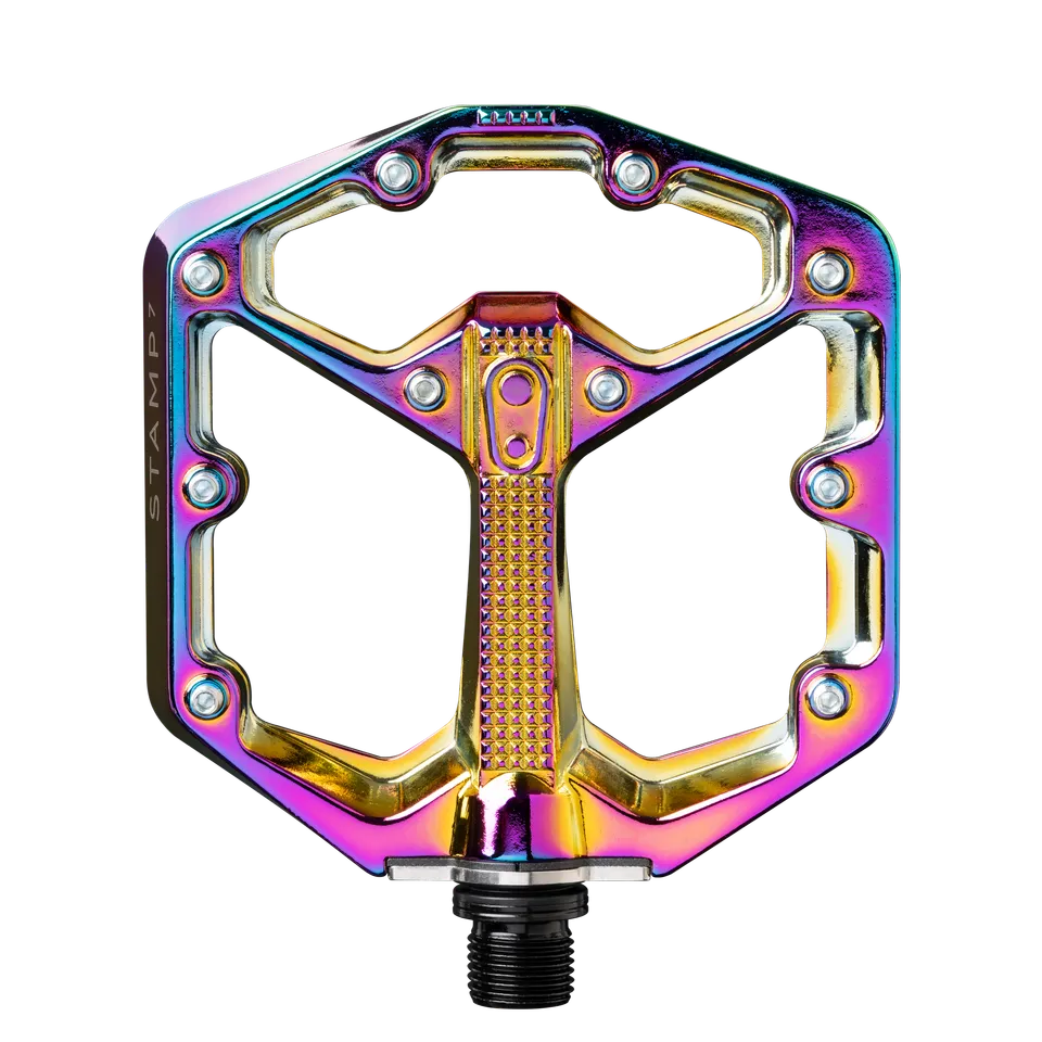 Crankbrothers Stamp 7 Small Pédales Plates Alu Oil Slick Concaves