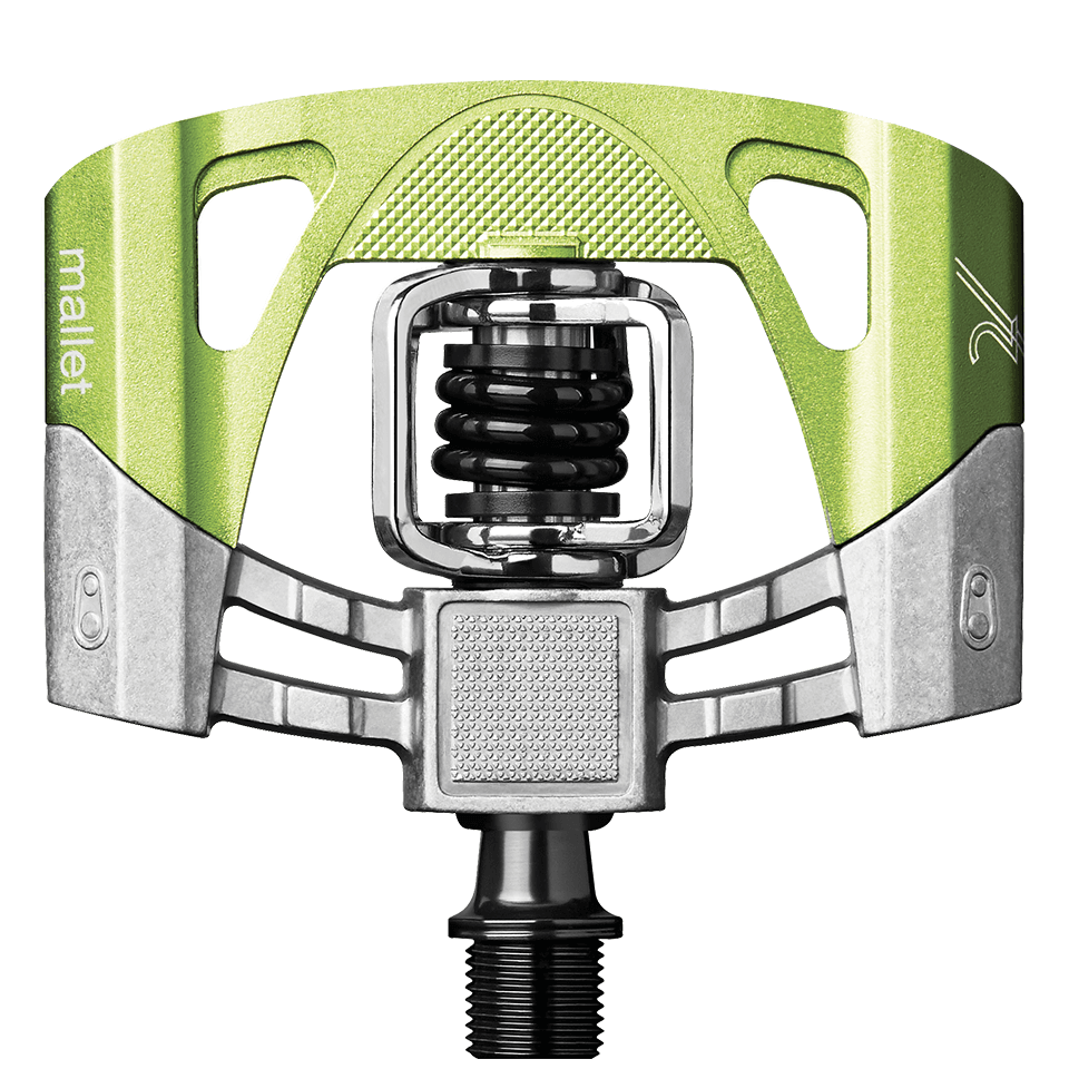 Crankbrothers Mallet 2 pédales automatiques vert alu