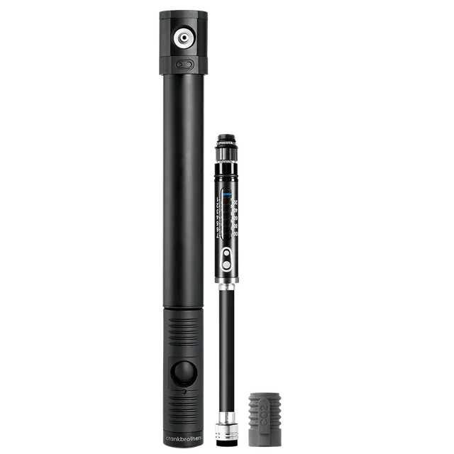 Crankbrothers Klic HV Gauge+CO2 Pompe Vélo Midnight