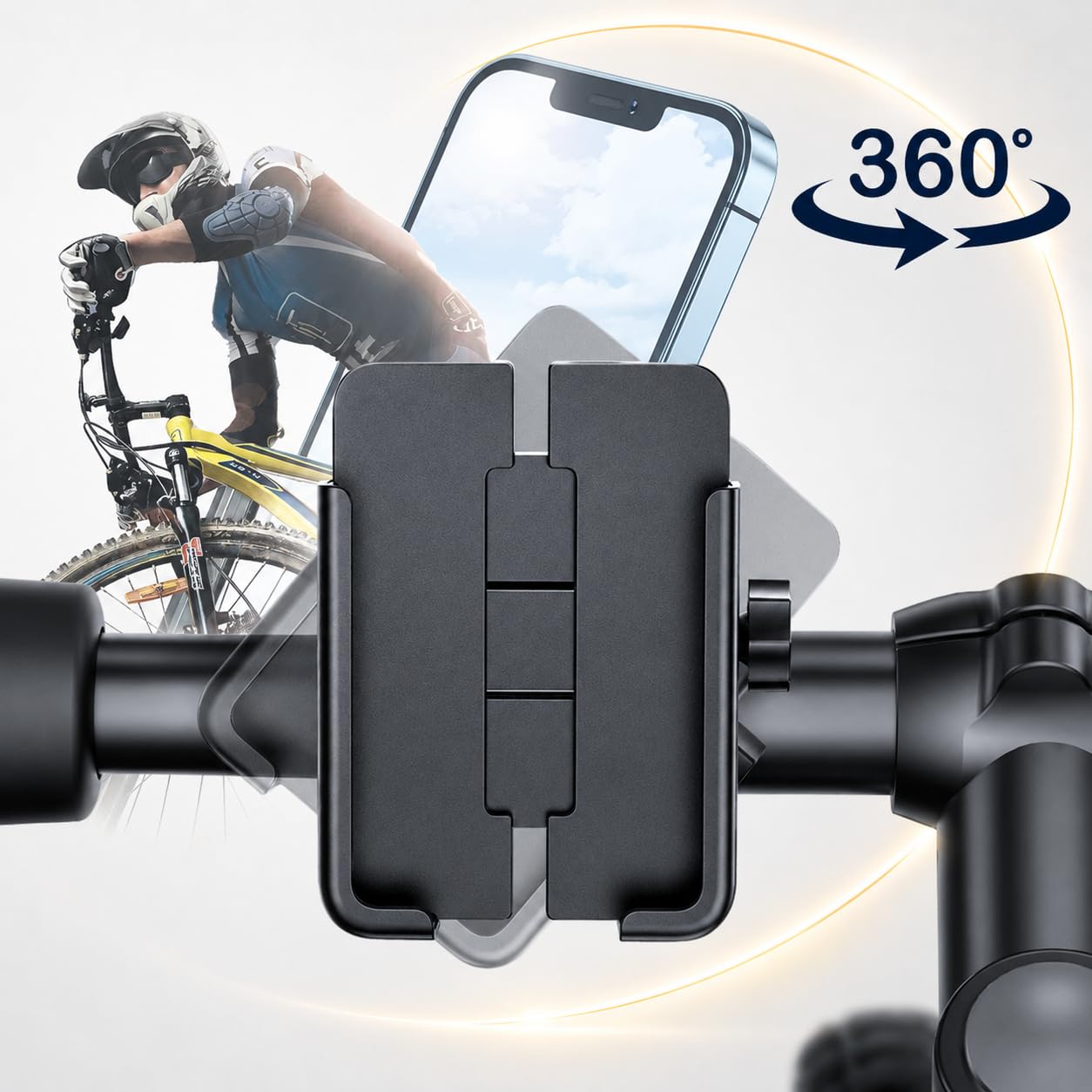 Wozinsky WBHBK3 Support téléphone vélo alu 360°