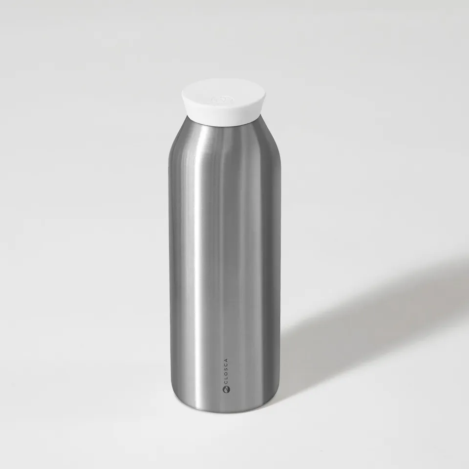 Closca Minimal Metal White gourde isotherme blanche 450 ml