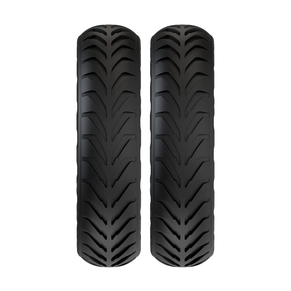 CASR Miscoot Pack 2 Pneus Pleins 8,5 Pouces Noir Alvéolés