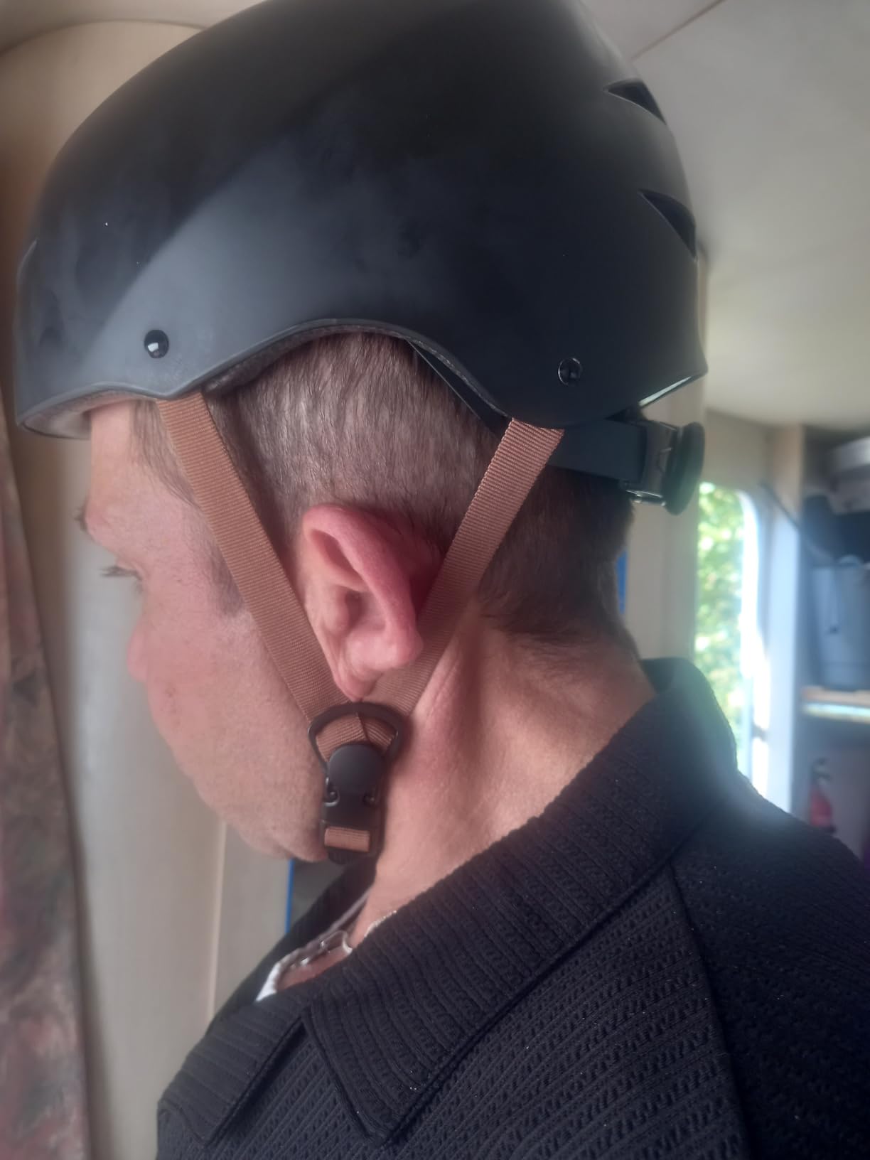 CASR Classic Casque Vélo Bol Noir Urbain Réglable Certifié EPI