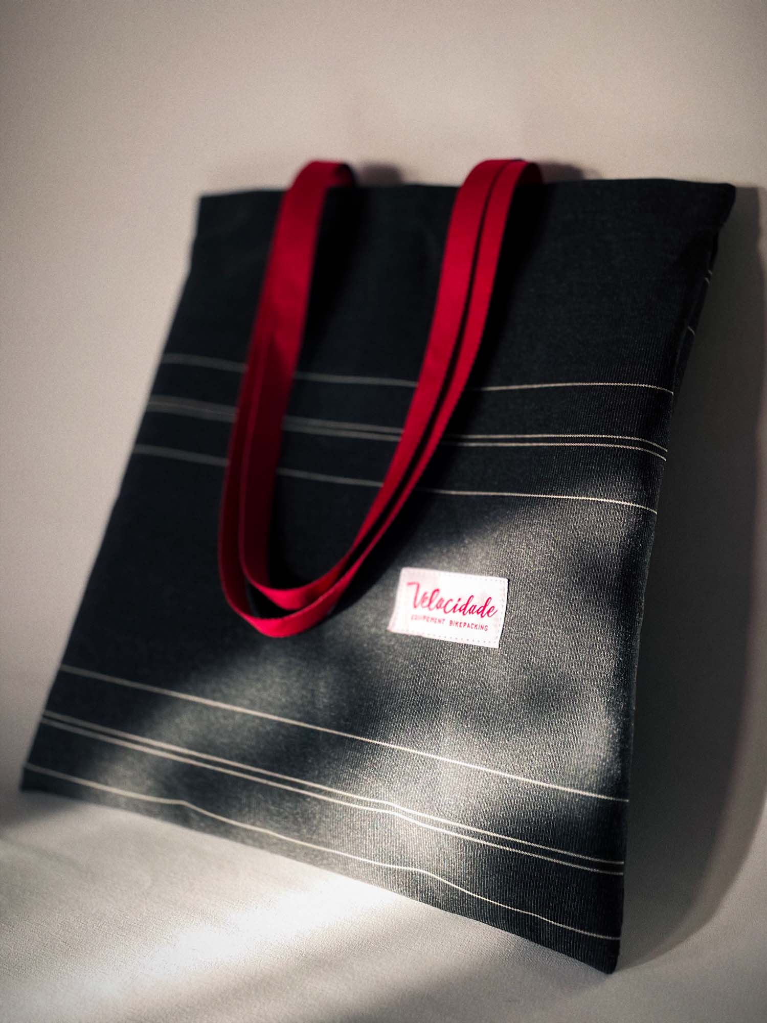 Atelier Velocidade Fourre-tout tote bag toile Noir courses ville