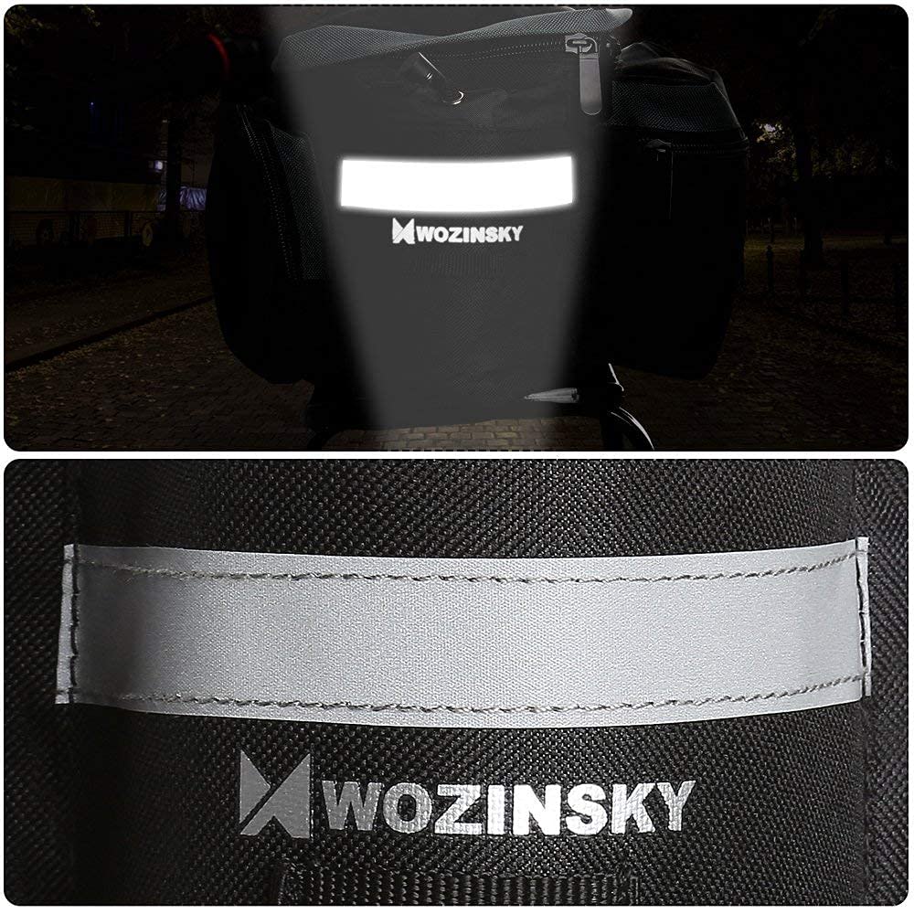 Wozinsky sacoche porte-bagages vélo étanche 6 L noire