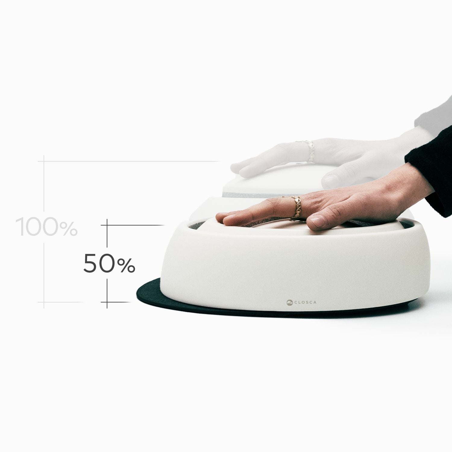Closca Helmet Visor White casque vélo Medium blanc pliable