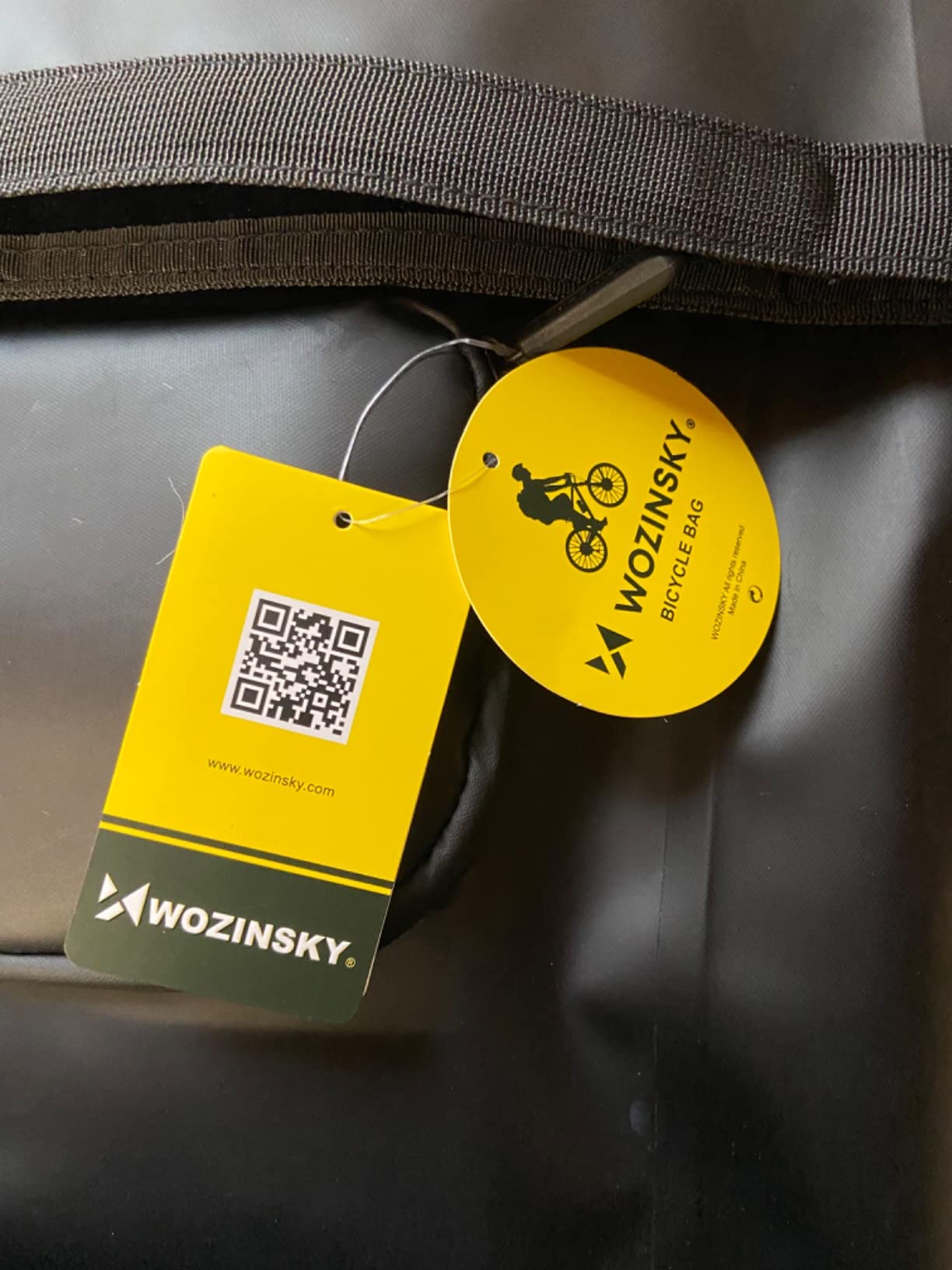 Wozinsky sacoche vélo étanche 23 L noire