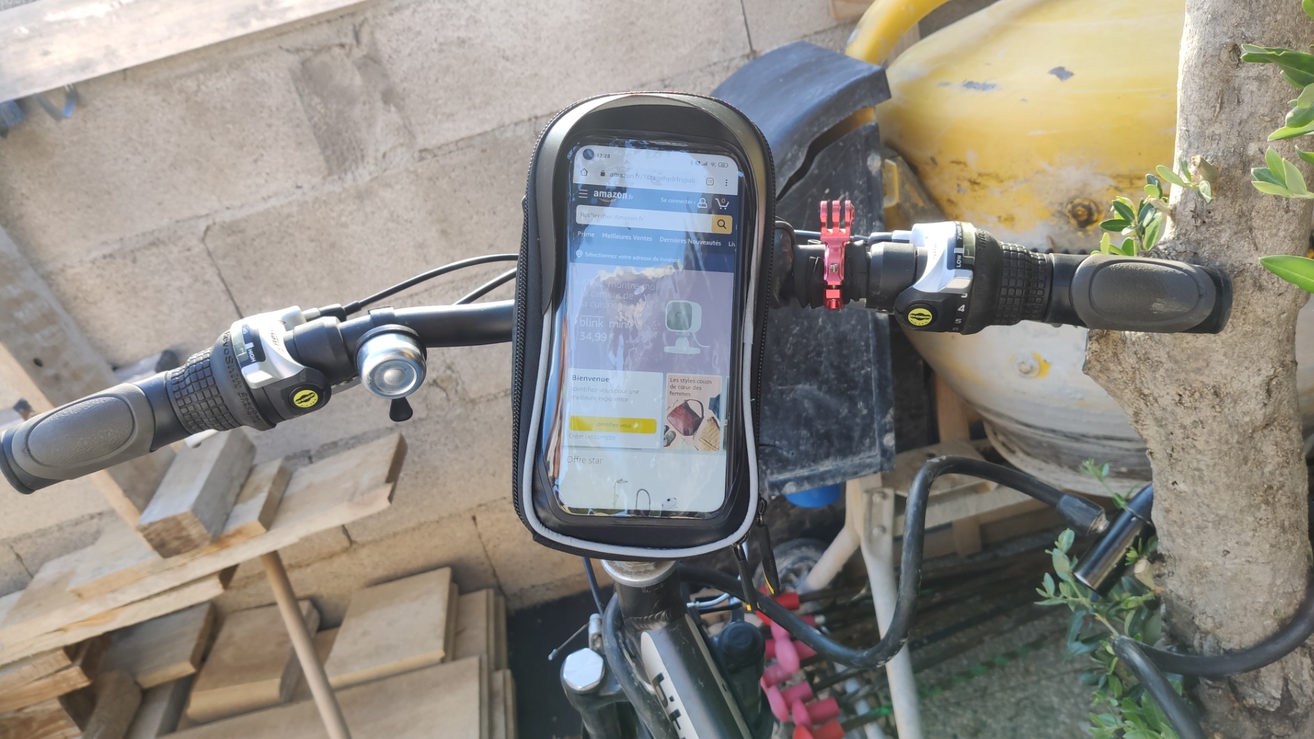 Wozinsky Sacs de guidon sacoche vélo 1 L étanche tactile