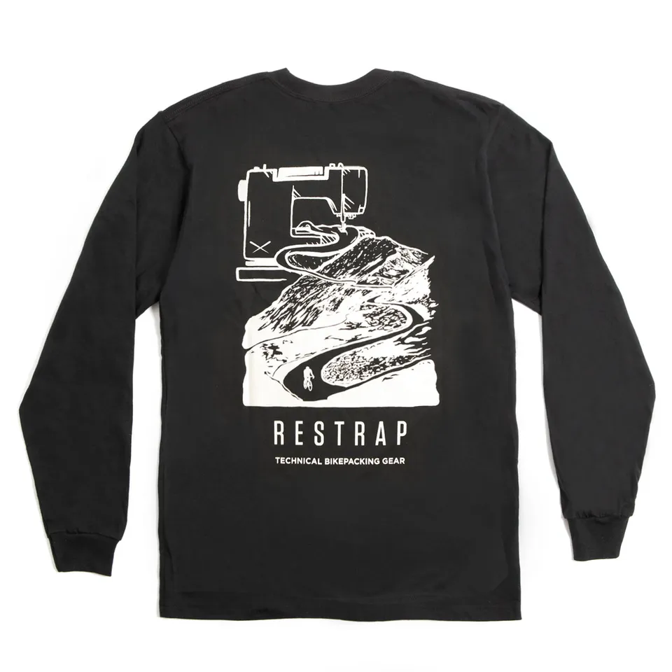 Restrap Clothing T-shirt Manches Longues Noir 100% coton