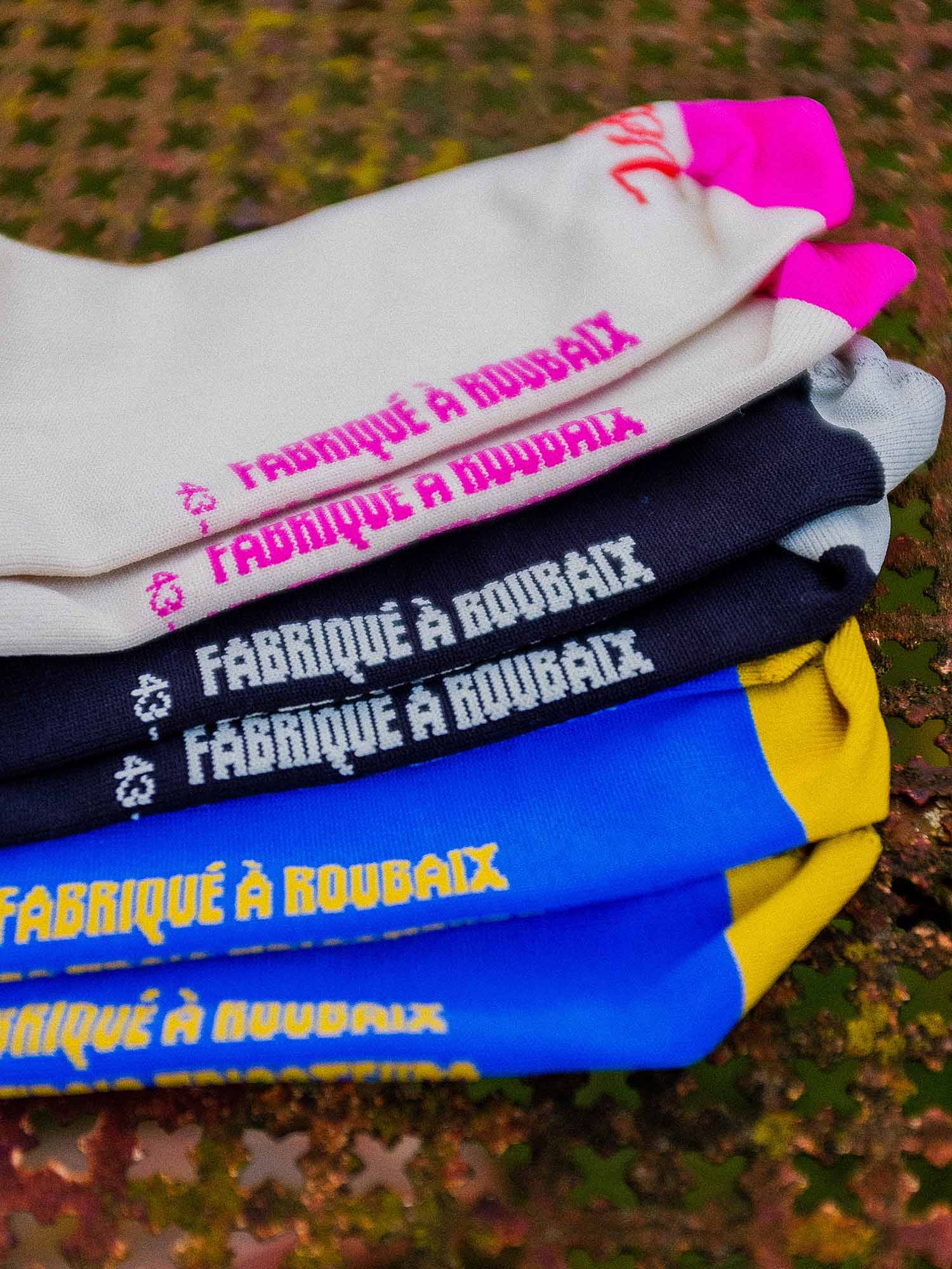 Atelier Velocidade Explore chaussettes vélo Noir 43-46 mi-mollet