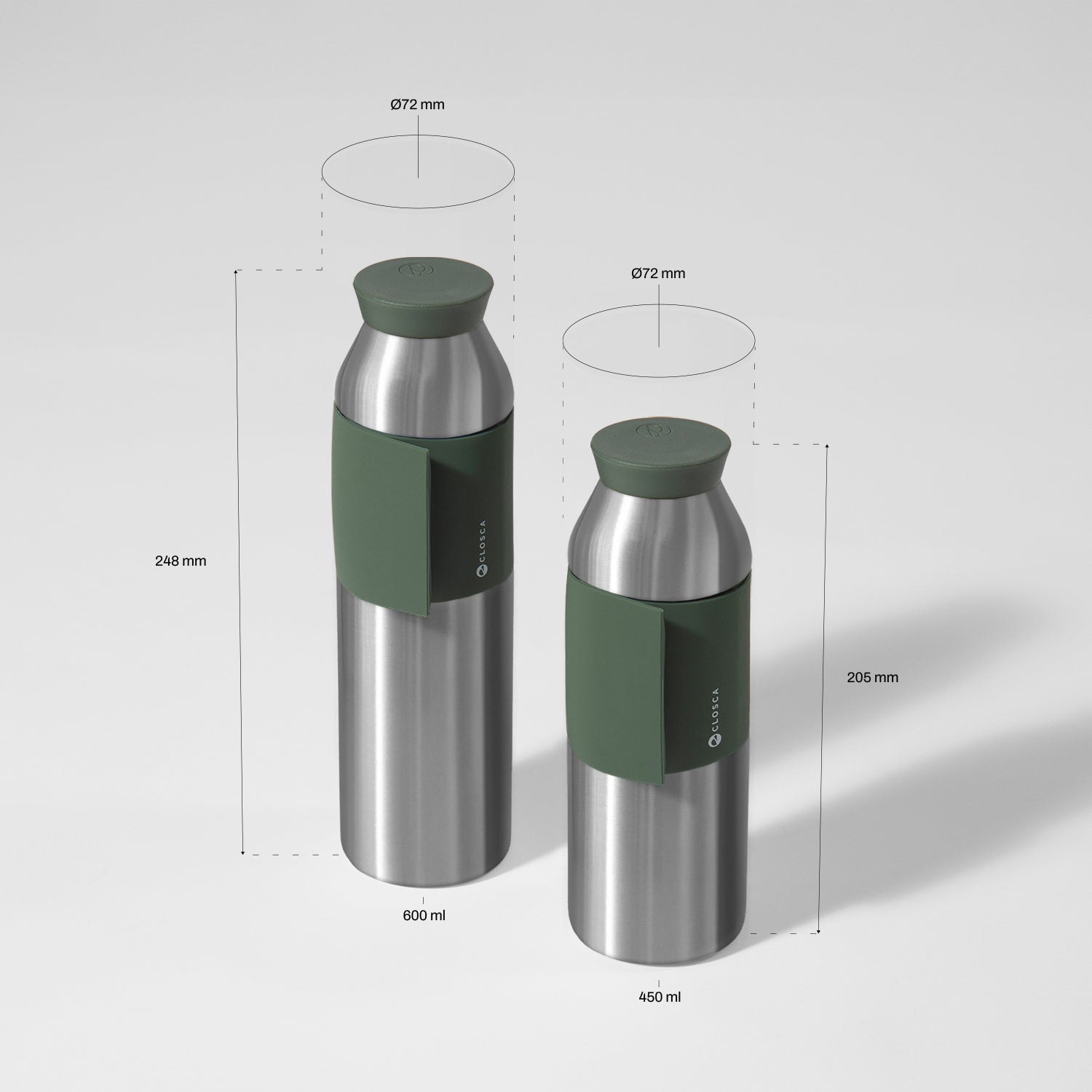 Closca Travel Metal Amazonia gourde inox 450 ml
