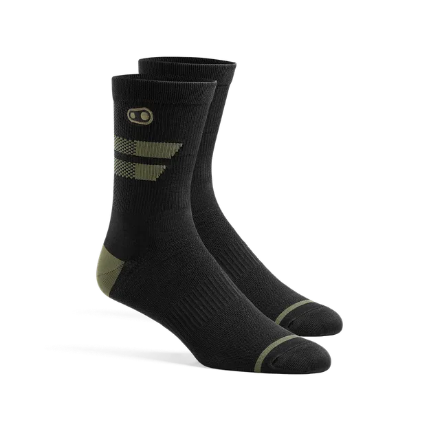 Crankbrothers Ranger chaussettes VTT noir vert L/XL