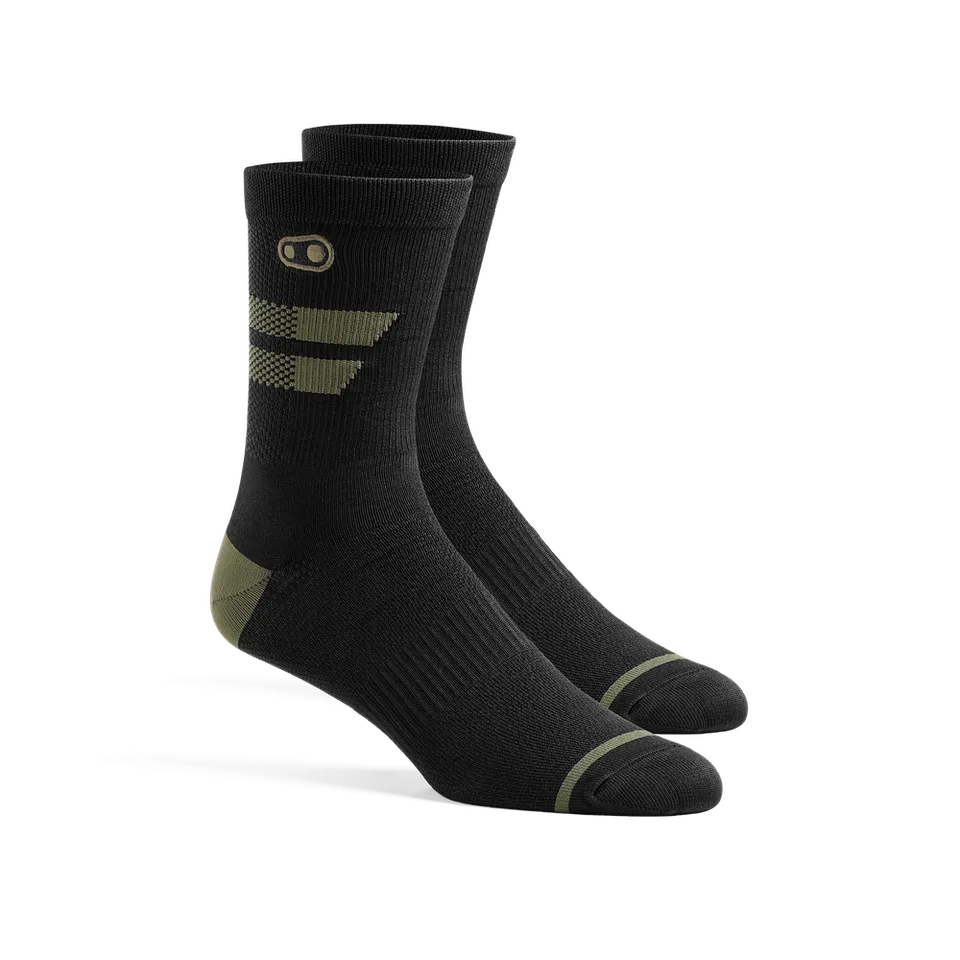 Crankbrothers Ranger chaussettes VTT noir vert L/XL