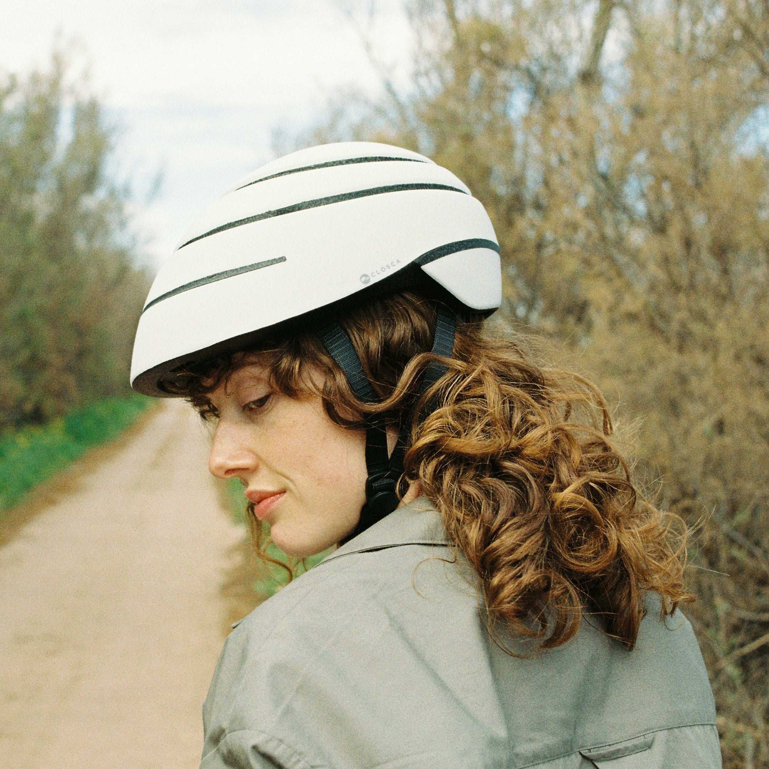Closca Helmet Loop All White casque vélo Medium blanc pliable