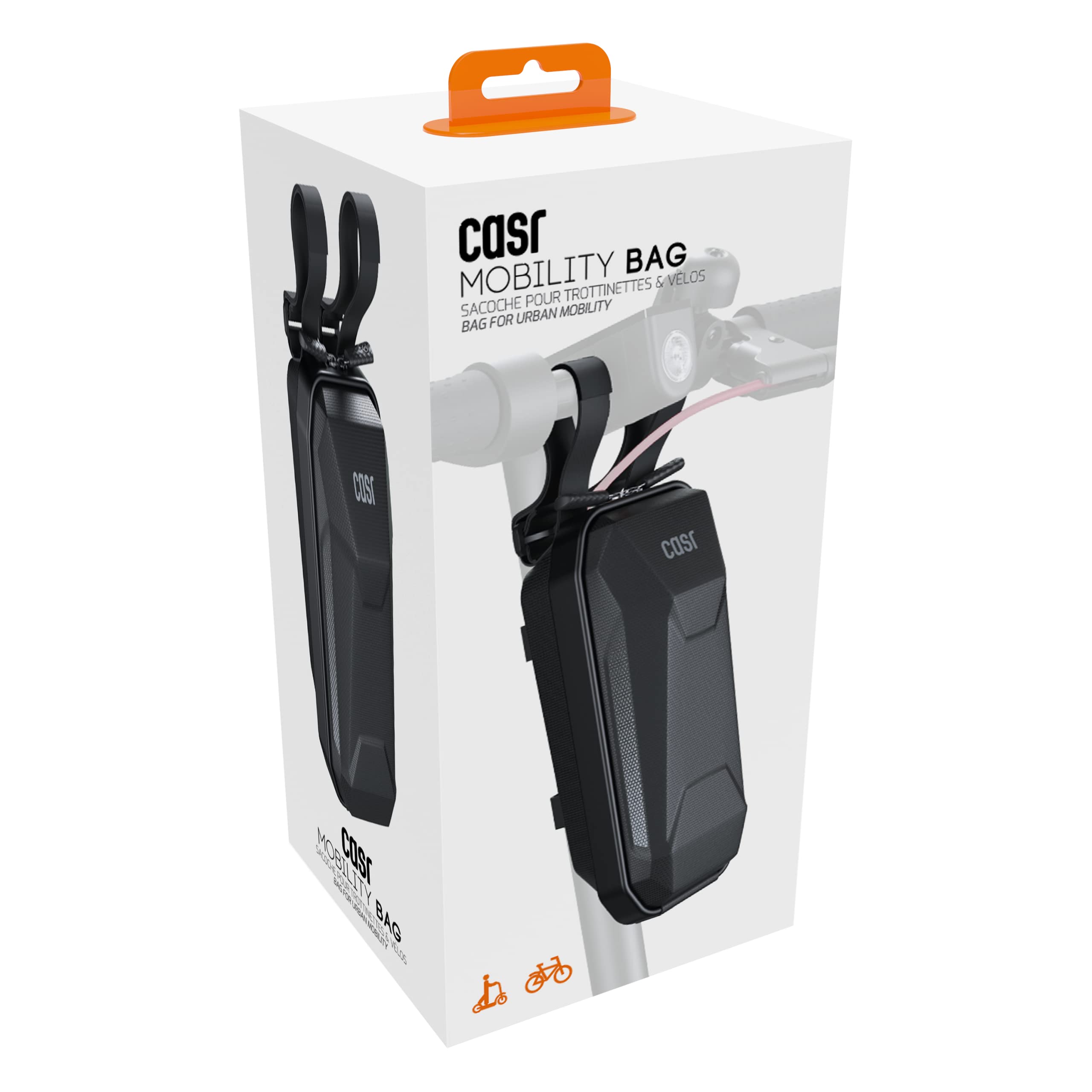 CASR Équipements Sacoche Vélo 2L Étanche Noire
