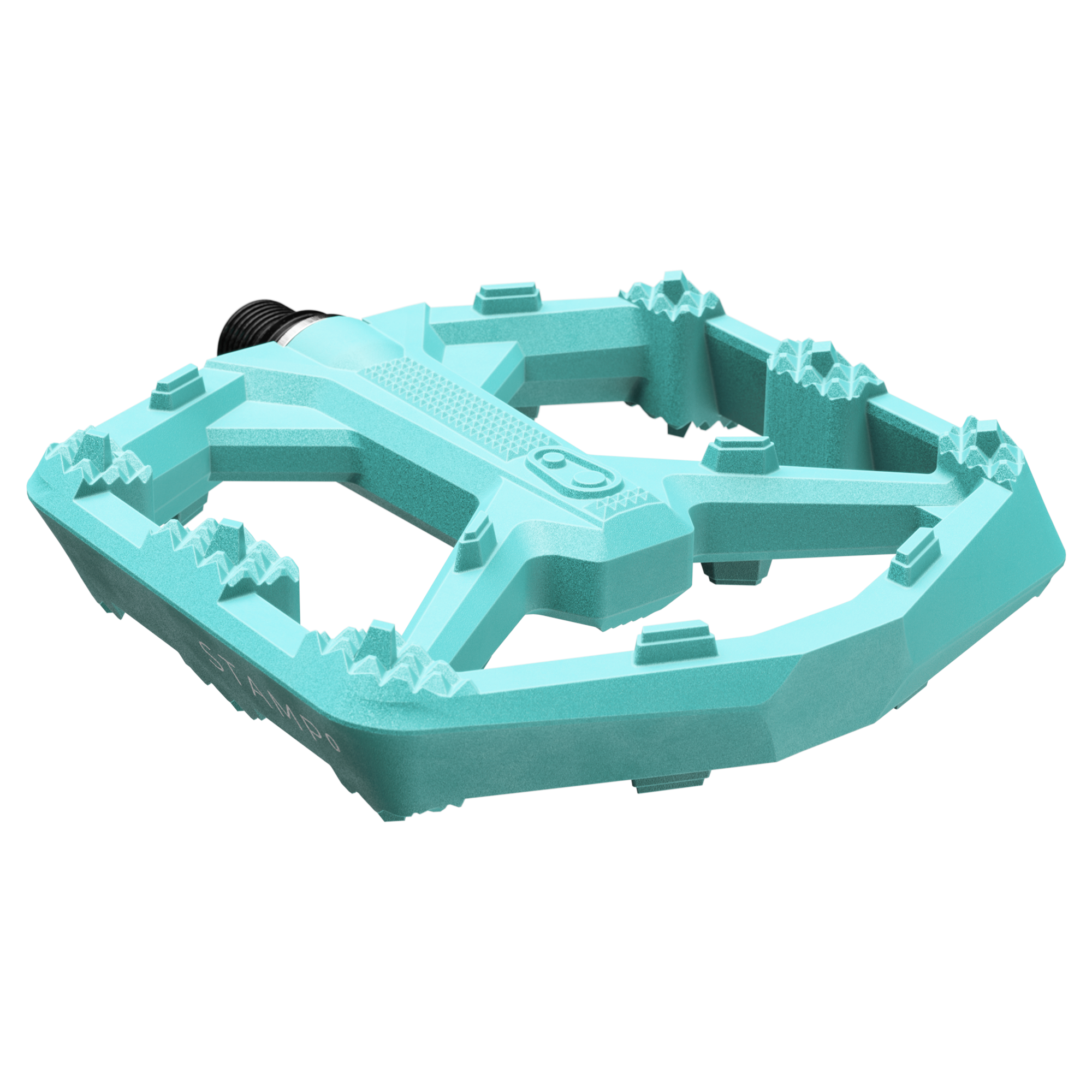 Crankbrothers Stamp 0 pédale plate Large composite noire concave