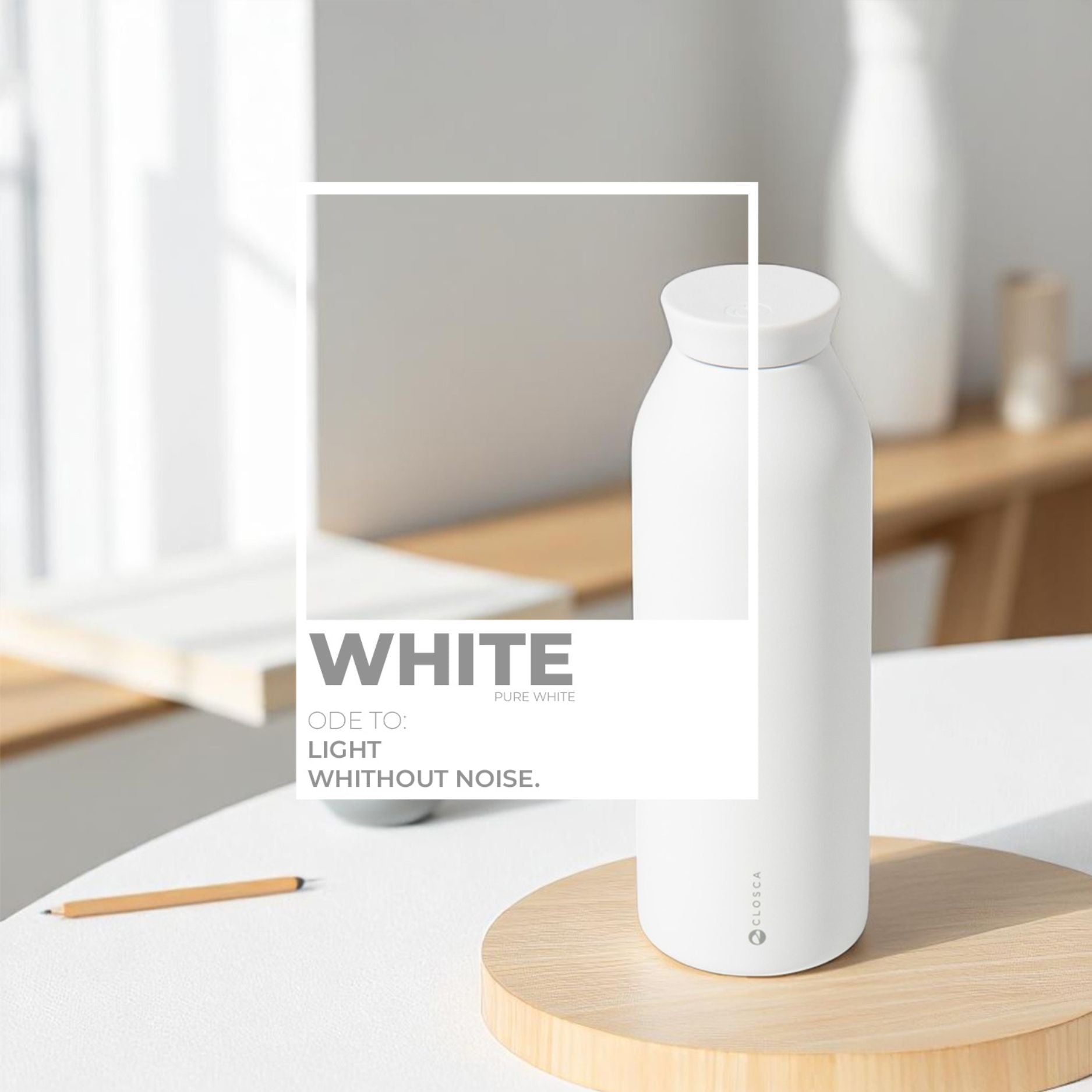 Closca Thermo Bottles Minimal White gourde 450ml