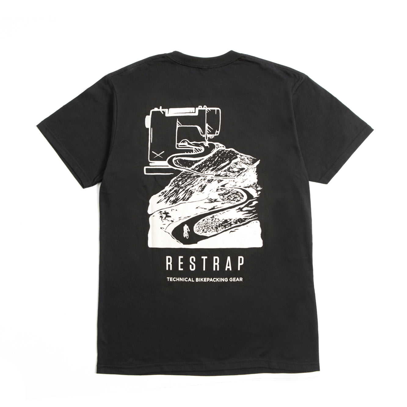 Restrap T-Shirt t-shirt vélo noir coton taille L